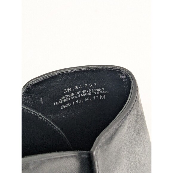 TORY BURCH Gemini Gold Link Black Ankle Boots Women Size 11 Heels 3" Classic - Picture 7 of 10